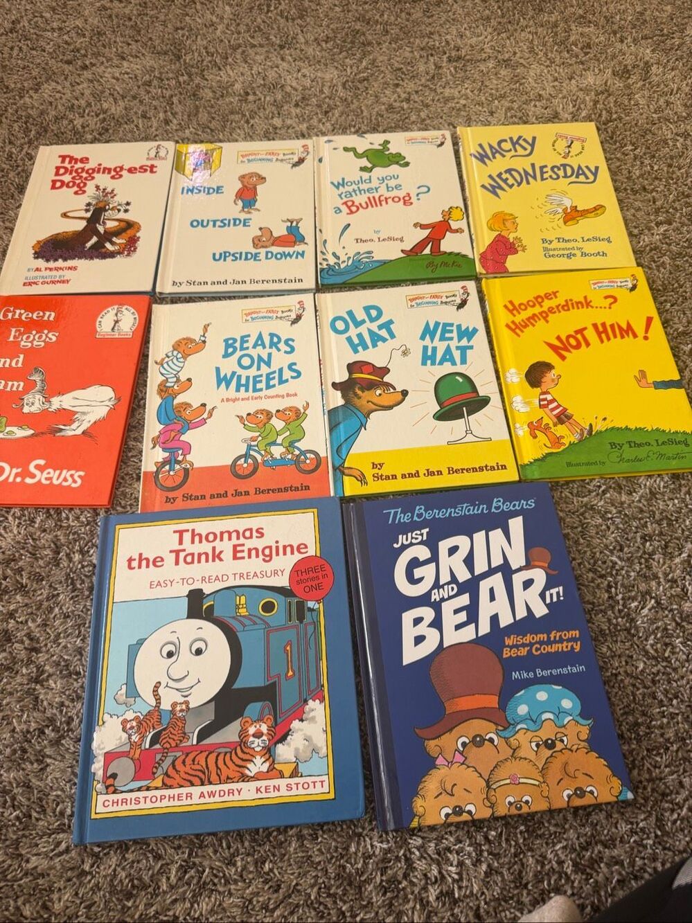 10 books bundles Dr.Seuss, Just Green And Bear it and Thomas the Tank Engine